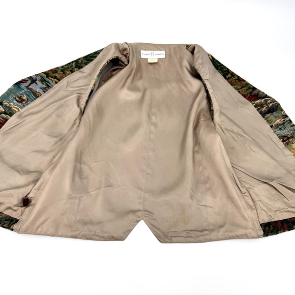 90s VTG-USA FI Fishing & Hunting Bird-Dog Tapestry Vest - Picture 9 of 16